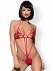 Bielizna-Luiza body czerwone  S/M